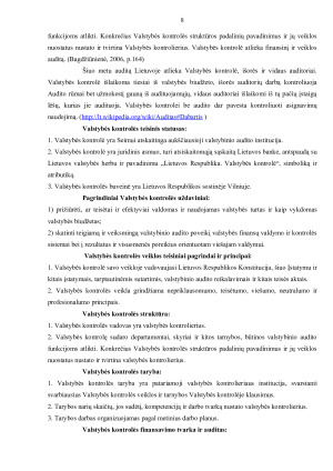 VALSTYBĖS FINANSŲ KONTROLĖ IR JOS ORGANIZAVIMAS. Paveikslėlis 8