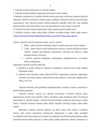 VALSTYBĖS FINANSŲ KONTROLĖ IR JOS ORGANIZAVIMAS. Paveikslėlis 9