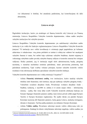 Valstybės finansų kontrolė Lietuvoje, Vokietijoje, Belgijoje ir Danijoje. Paveikslėlis 7