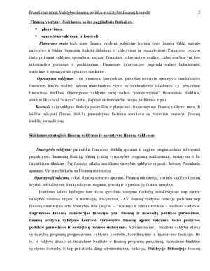 VALSTYBĖS FINANSŲ POLITIKA. Paveikslėlis 2