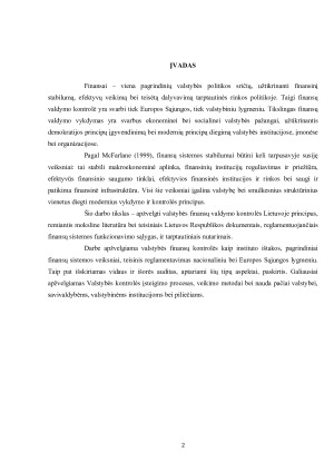 Valstybės finansų valdymo kontrolės principai Lietuvoje. Paveikslėlis 2