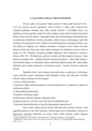 Valstybės finansų valdymo kontrolės principai Lietuvoje. Paveikslėlis 9