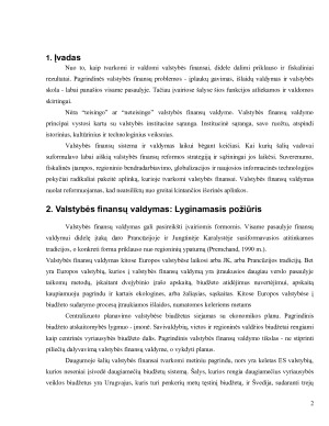 Valstybės finansų valdymo lyginamoji analizė ir padėtis Lietuvoje. Paveikslėlis 2