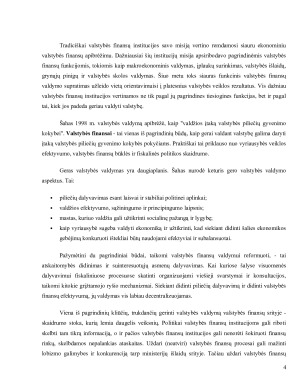 Valstybės finansų valdymo lyginamoji analizė ir padėtis Lietuvoje. Paveikslėlis 4