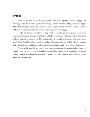 Valstybės finansų valdymo lyginamoji analizė ir padėtis Lietuvoje. Paveikslėlis 9