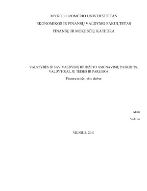 VALSTYBĖS IR SAVIVALDYBIŲ BIUDŽETO ASIGNAVIMŲ PASKIRTIS, VALDYTOJAI, JŲ TEISĖS IR PAREIGOS