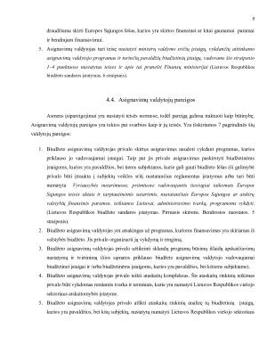 VALSTYBĖS IR SAVIVALDYBIŲ BIUDŽETO ASIGNAVIMŲ PASKIRTIS, VALDYTOJAI, JŲ TEISĖS IR PAREIGOS. Paveikslėlis 9
