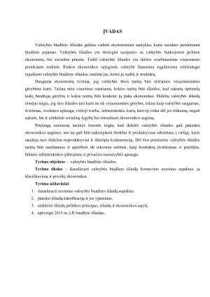 VALSTYBĖS IŠLAIDOS. Paveikslėlis 3