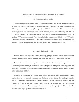 Valstybės skolinimasis iš tarptautinių finansinių institucijų. Paveikslėlis 8