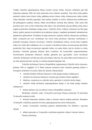 VALSTYBĖS SKOLOS PRIEŽASTYS IR PASEKMĖS. Paveikslėlis 5