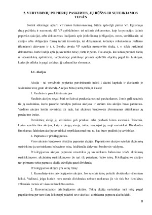 Vertybinių popierių rinkos teoriniai pagrindai ir raida Lietuvoje. Paveikslėlis 5