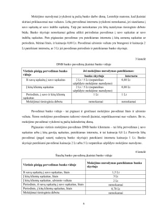 VIETINIŲ MOKĖJIMO PAVEDIMŲ ANALIZĖ. Paveikslėlis 6