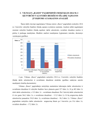 VILNIAUS „RASOS” PAGRINDINĖS MOKYKLOS PROGRAMOS SĄMATOS PARENGIMAS IR ANALIZĖ. Paveikslėlis 9
