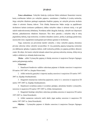 VYRIAUSYBĖS PAJAMŲ IR IŠLAIDŲ SENOSIOSE IR NAUJOSIOSE EUROPOS SĄJUNGOS NARĖSE PALYGINAMOJI ANALIZĖ. Paveikslėlis 3