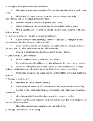 V. Šekspyras Hamletas aprašymas. Paveikslėlis 6