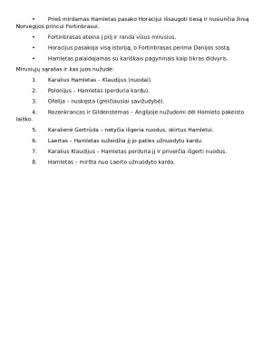 V. Šekspyras Hamletas aprašymas. Paveikslėlis 7