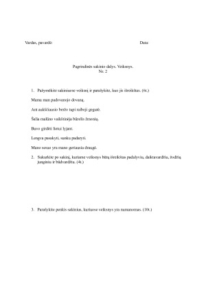 Veiksnys. Užduotys. Paveikslėlis 2