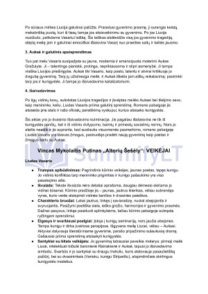 Vincas Mykolaitis Putinas ,,Altorių Šešėly'' aprašymas. Paveikslėlis 3