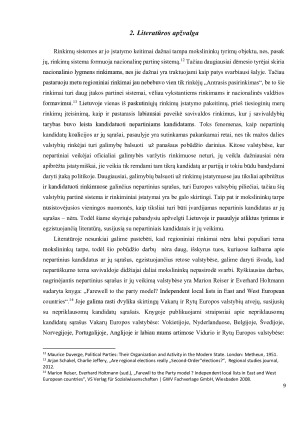  Nepartiniai kandidatai ir jų įtaka savivaldos rinkėjų elgsenai 2011 - 2019 . Paveikslėlis 9