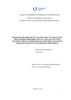 Klimato kaita ir prisitaikymas. Paveikslėlis 1