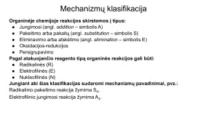 Organinės chemijos reakcijų radikalinis ir elektrofilinis mechanizmai. Pamokos planas. Paveikslėlis 5