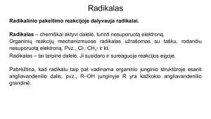 Organinės chemijos reakcijų radikalinis ir elektrofilinis mechanizmai. Pamokos planas. Paveikslėlis 7
