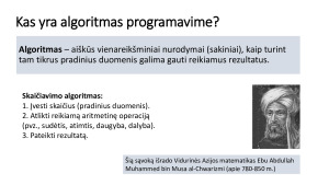 Algoritmai, funkcijos, kintamieji. Paveikslėlis 4