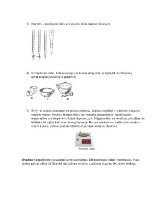 Saugaus darbo laboratorijoje taisyklės. Indai ir prietaisai. Paveikslėlis 2