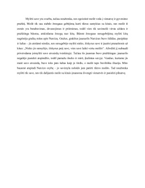 Kodėl neužtenka mylėti save?