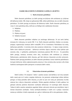 DARBO DRAUSMĖ IR DRAUSMINĖ ATSAKOMYBĖ. Paveikslėlis 5