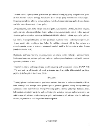 Spalvų regėjimo tyrimas. Paveikslėlis 7