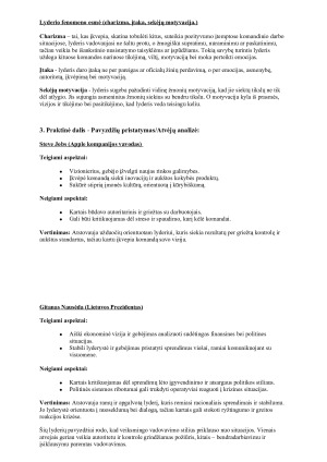 Vadovo autoritetas, asmenybė, lyderio fenomenas. Paveikslėlis 5