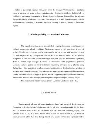 Ščiurio kaimelio gamtinė aplinka ir jos apsaugos ypatumai. Paveikslėlis 3