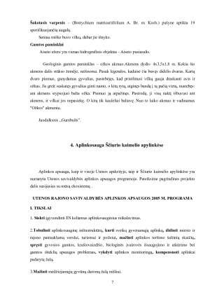 Ščiurio kaimelio gamtinė aplinka ir jos apsaugos ypatumai. Paveikslėlis 8