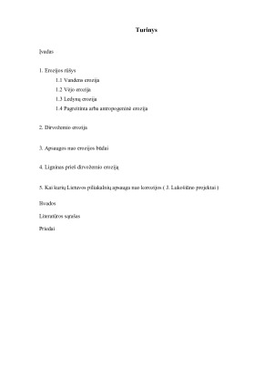 Dirvožemio erozijos rūšys, priežastys ir apsaugos būdai