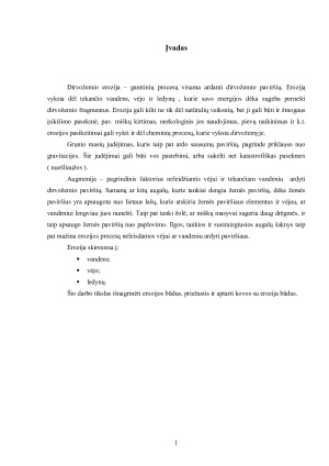 Dirvožemio erozijos rūšys, priežastys ir apsaugos būdai. Paveikslėlis 2