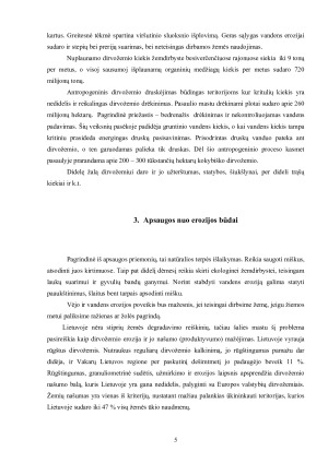 Dirvožemio erozijos rūšys, priežastys ir apsaugos būdai. Paveikslėlis 6