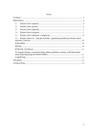 KLIMATO KAITA. Paveikslėlis 2