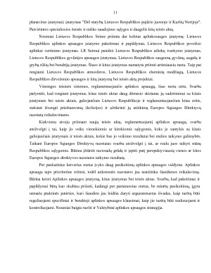 Aplinkosaugos sistema ir jos teisinis bei strateginis pagrindas Lietuvoje ir Europos Sąjungoje. Paveikslėlis 10
