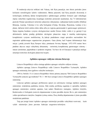 Aplinkosaugos sistema ir jos teisinis bei strateginis pagrindas Lietuvoje ir Europos Sąjungoje. Paveikslėlis 6