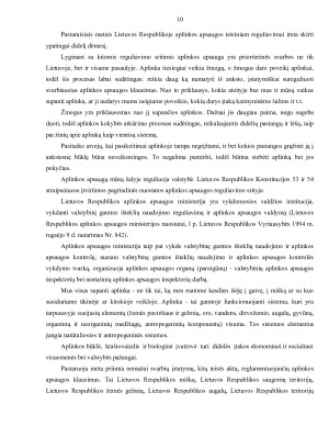 Aplinkosaugos sistema ir jos teisinis bei strateginis pagrindas Lietuvoje ir Europos Sąjungoje. Paveikslėlis 9
