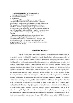 VANDENS TARŠA. Paveikslėlis 7