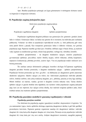 Populiacijų dinamika ir ją veikiantys veiksniai. Paveikslėlis 6