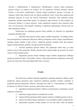 Populiacijų dinamika ir ją veikiantys veiksniai. Paveikslėlis 9