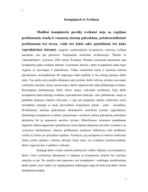 Kompiuterio poveikis žmogaus sveikatai ir darbo vietos ergonomika. Paveikslėlis 3