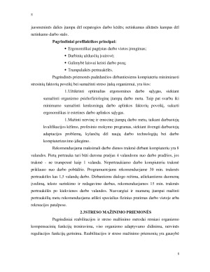 Kompiuterio poveikis žmogaus sveikatai ir darbo vietos ergonomika. Paveikslėlis 8