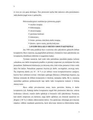 Kompiuterio poveikis žmogaus sveikatai ir darbo vietos ergonomika. Paveikslėlis 9