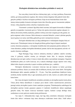 Ekologinio ūkininkavimo nauda gamtai ir jo tendencijos Lietuvoje bei pasaulyje. Paveikslėlis 3
