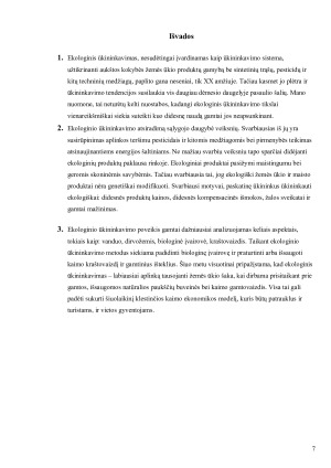 Ekologinio ūkininkavimo nauda gamtai ir jo tendencijos Lietuvoje bei pasaulyje. Paveikslėlis 7