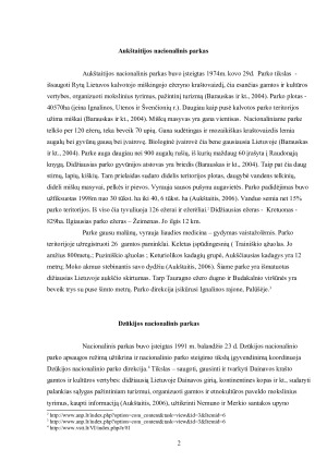 Lietuvos nacionaliniai parkai. Paveikslėlis 2